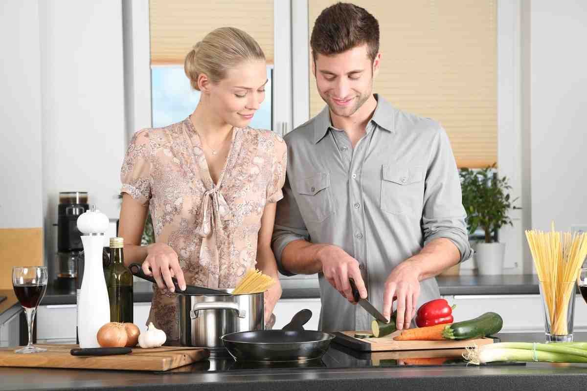 Couple's cooking class