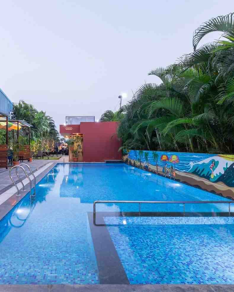 Blue Leaf by Papaya Tree - A Bicholi Mardana hotel in Indore with a lovely poolside ambiance for couples.