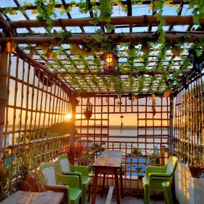 Ganga's Rooftop Cafe - A hidden gem with Ganga views for couples in Varanasi.