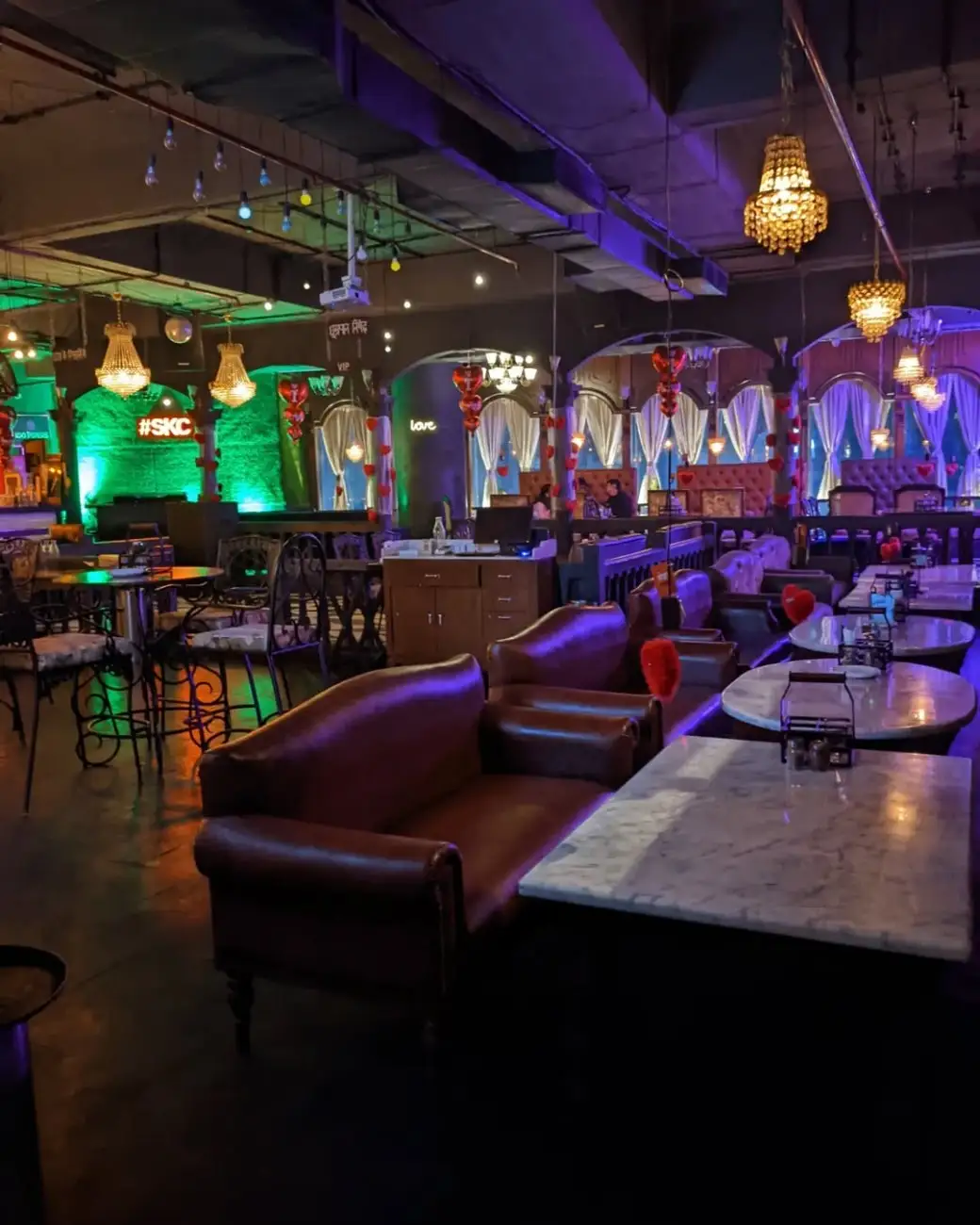 Sabka Club - Rajbari-inspired club with grandiose arches and antique decor.