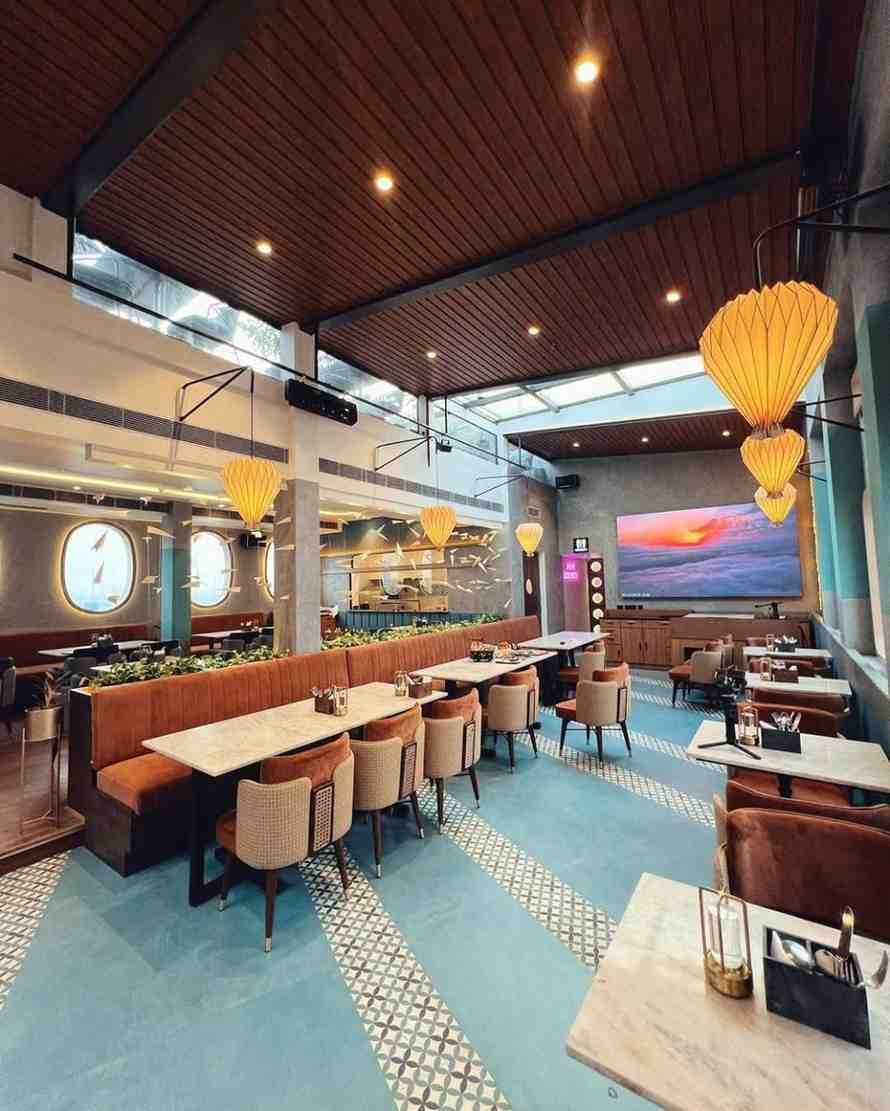 Aerosky Bar & Kitchen - Rooftop bar with aircraft cabin theme and stunning views.