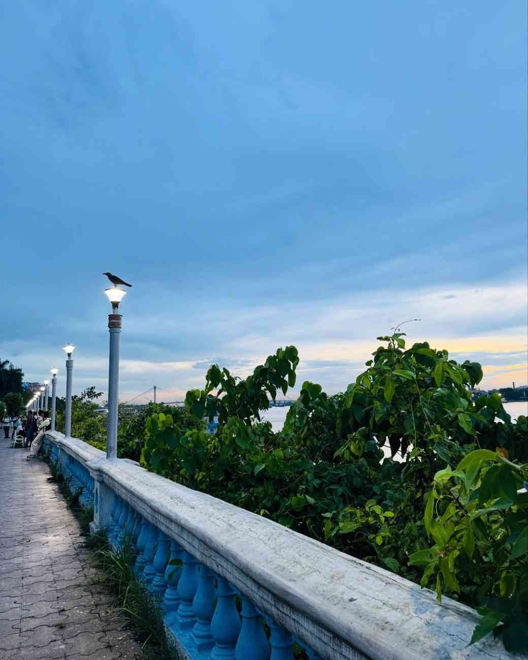 Millennium Park - A scenic riverside park perfect for romantic walks in Kolkata.