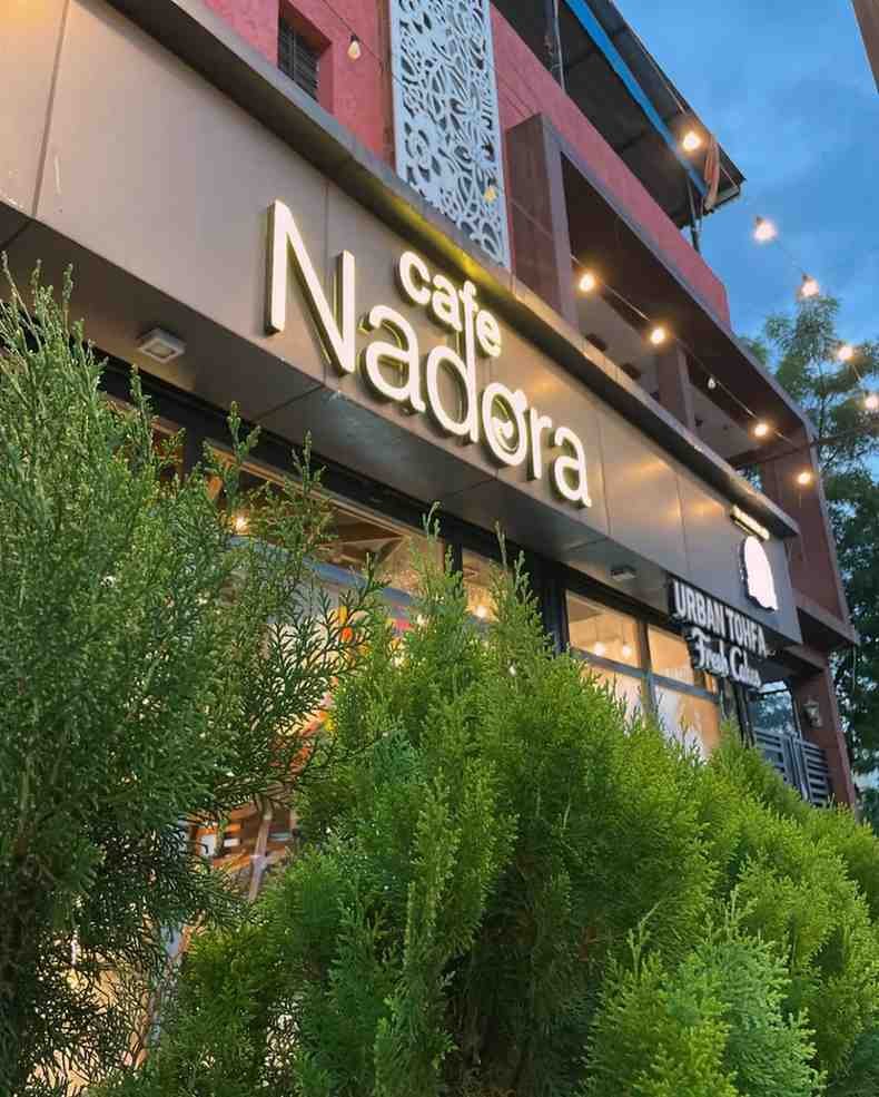 Café Nadora - Modern cafe with Western vibes and comfortable seating perfect for couples in Bhopal.