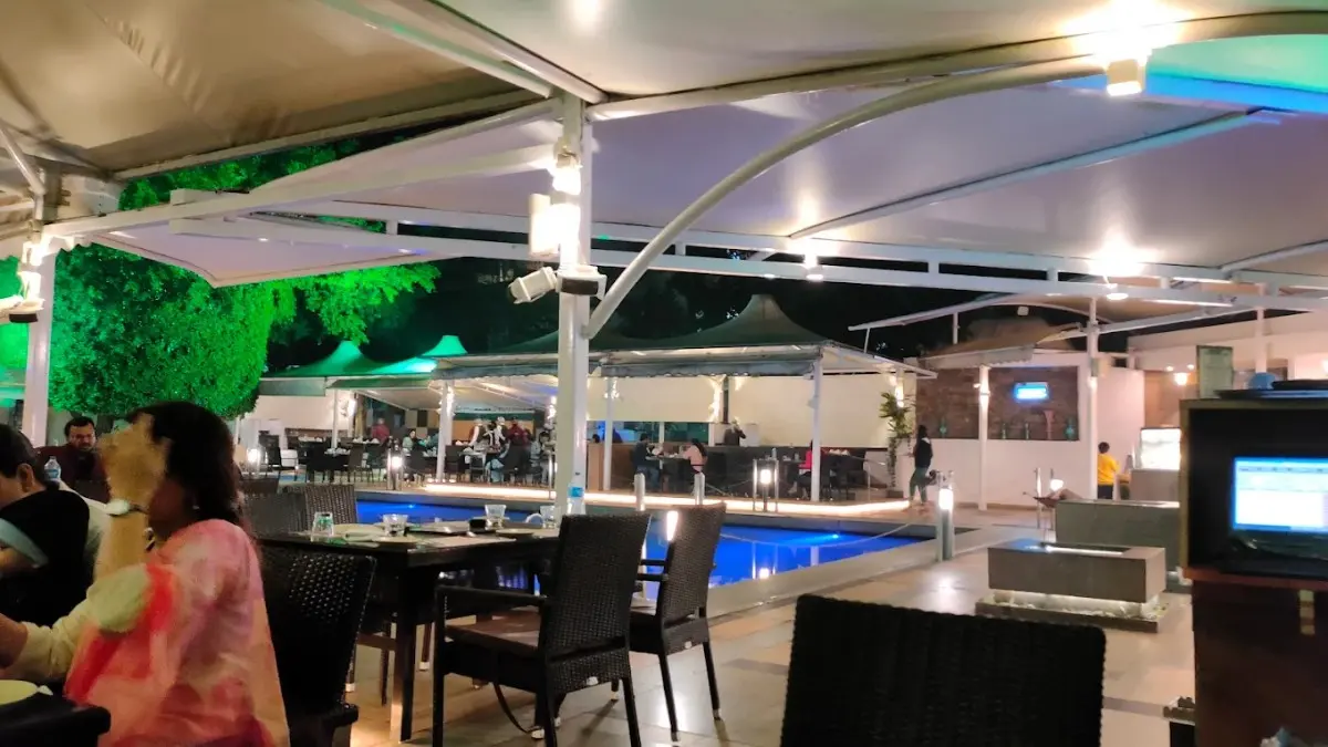 Kebabsville - Poolside buffet dining with live music and amazing ambiance perfect for couples in Bhopal.