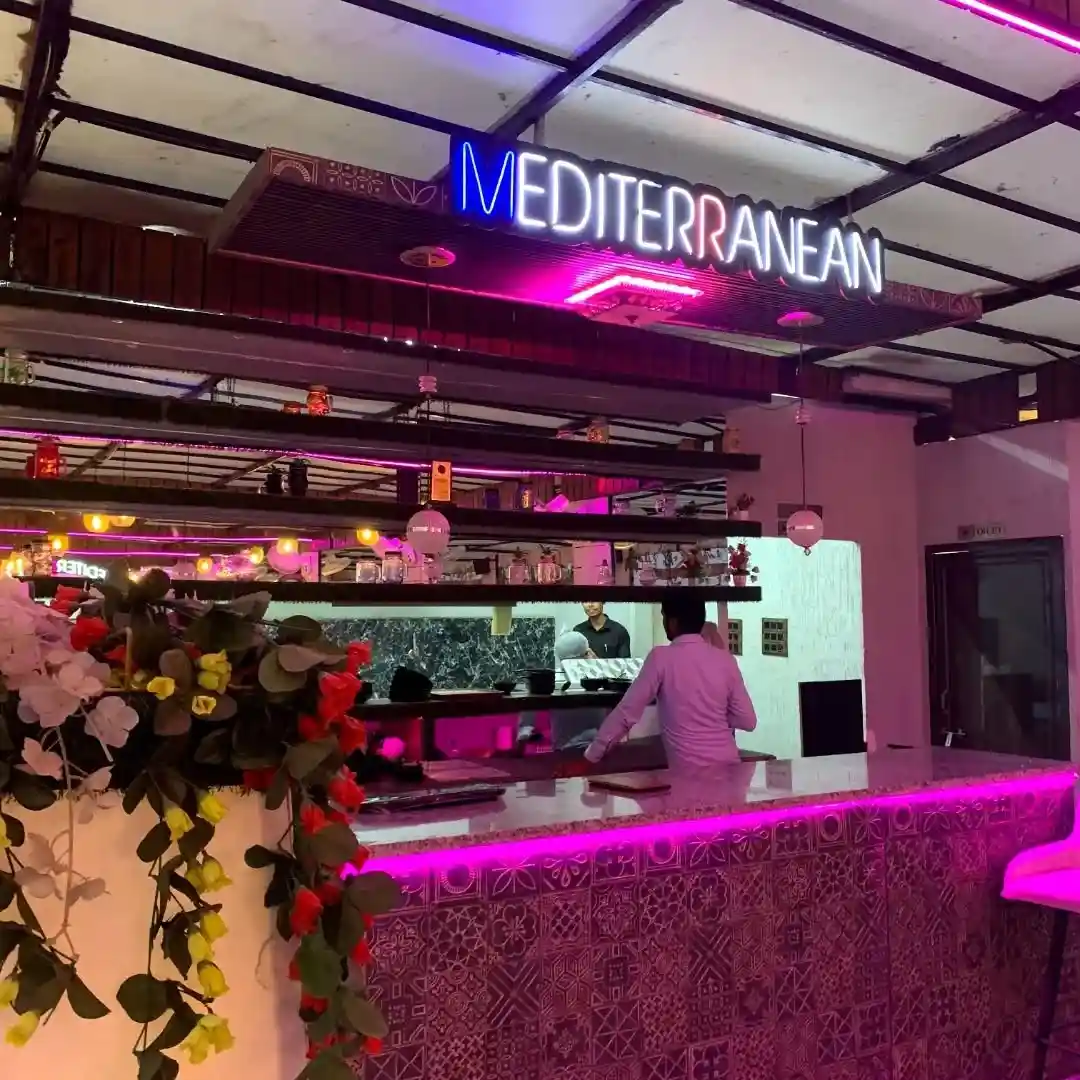 Mediterranean Rooftop Restaurant - Premium rooftop dining with Mediterranean cuisine and romantic atmosphere perfect for couples in Bhopal.