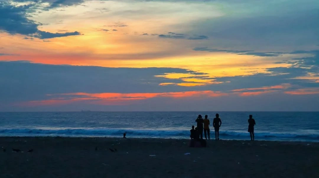 Marina Beach - A classic Chennai spot for romantic walks and sunset views.