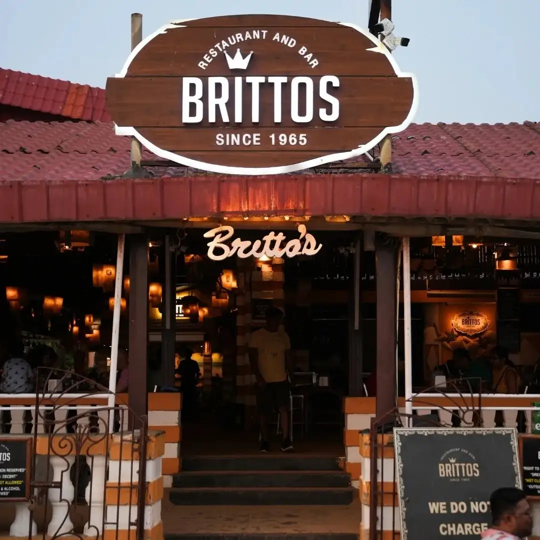 Britto’s Restaurant - An iconic shack on Baga Beach with lively vibes.