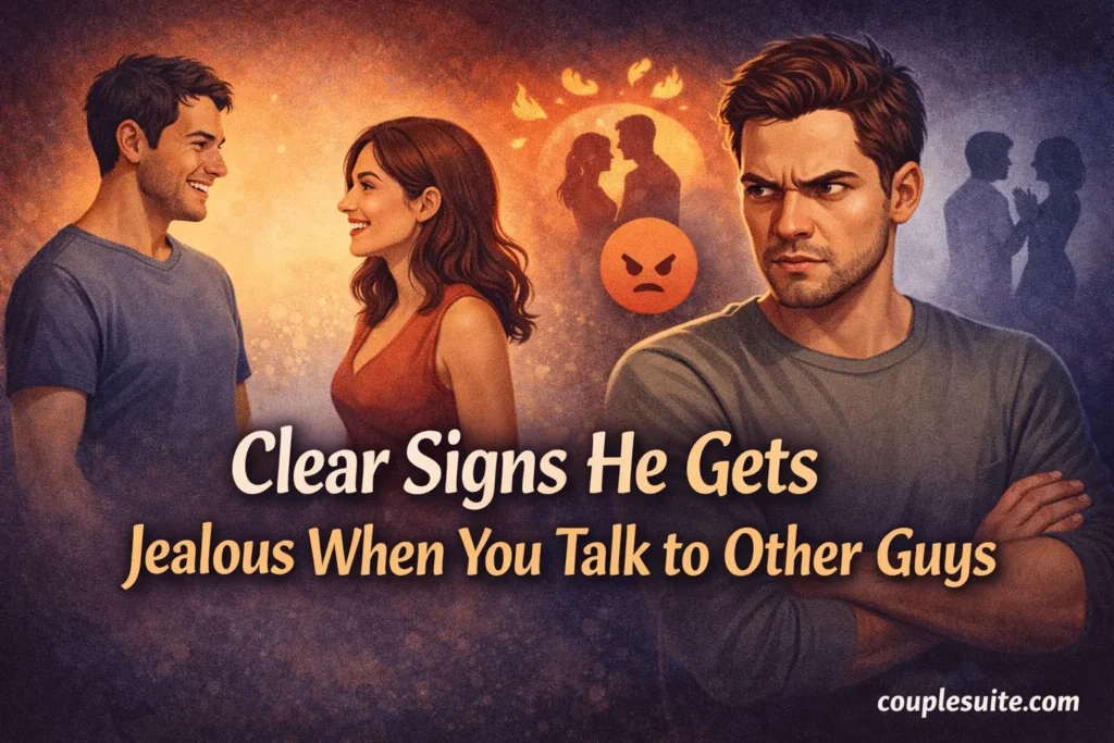 Clear Signs He Gets Jealous When You Talk to Other Guys