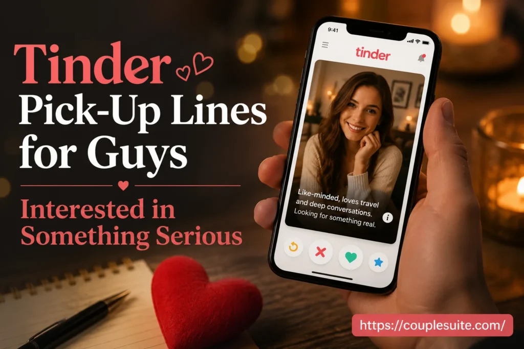 Tinder Pick-Up Lines for Guys Interested in Something Serious